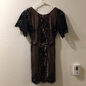 For Love & Lemons Black Lace Dress